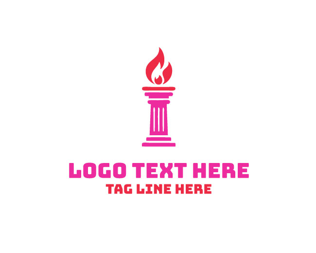Pillar Torch Vector Logo