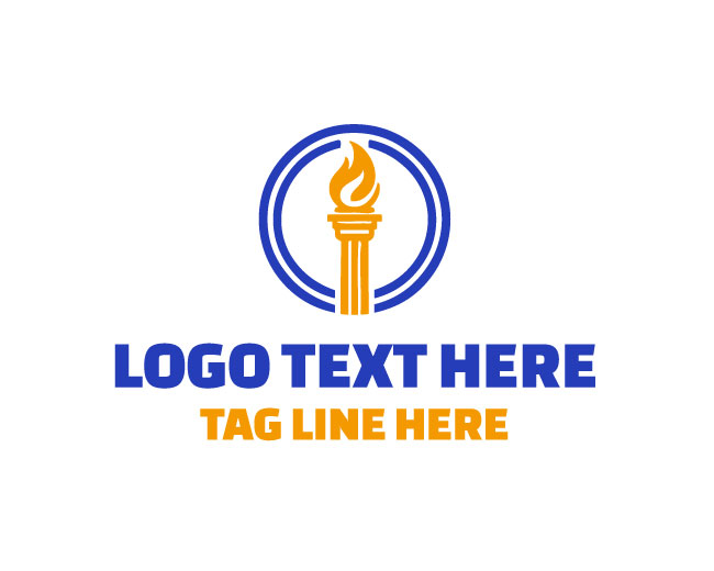Pillar Torch Hallmark Logo