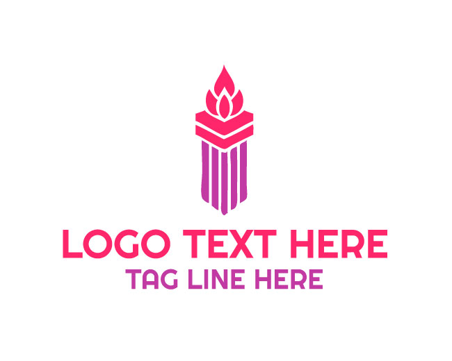 Graceful Pillar Torch Logo