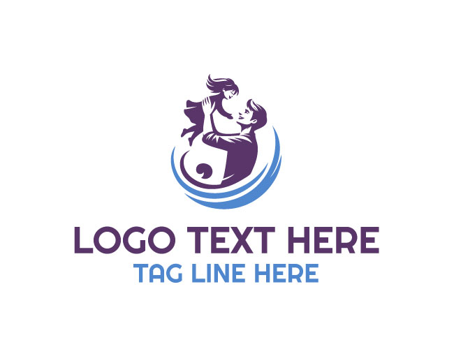 Father And Daughter Logo