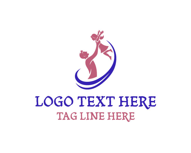 Father Daughter Family Logo