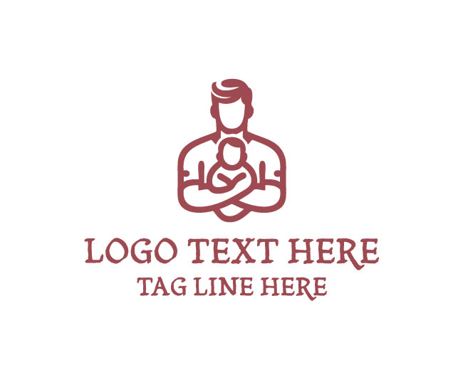 Father Daughter Hug Logo
