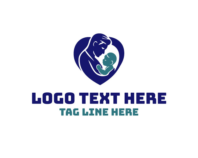  Father Daughter Family Care Logo