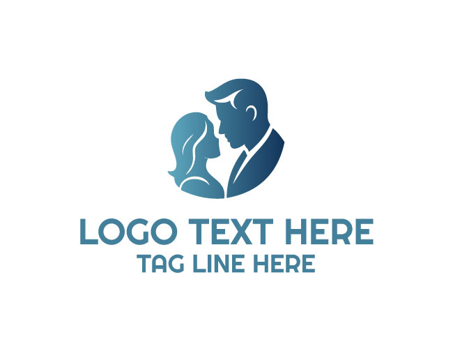 Father Daughter Family Unity Logo