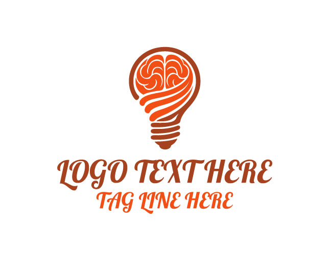 Smart Bulb Brain Logo