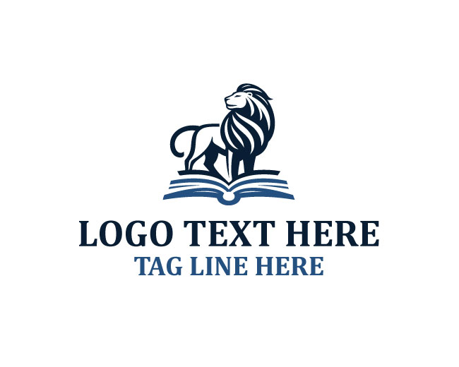 Lion Book Knowledge Logo
