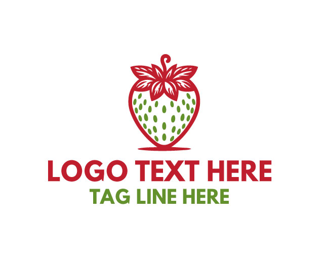 Organic Strawberry Logo