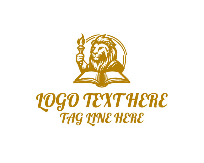 Lion Book Knowledge Academy Logo