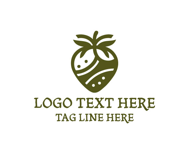 Cute Strawberry Logo