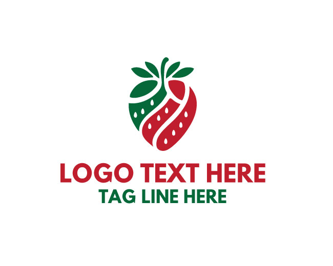 Strawberry Icon Logo