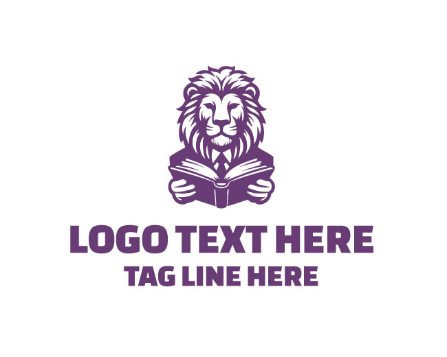 Lion Book Teaching Logo