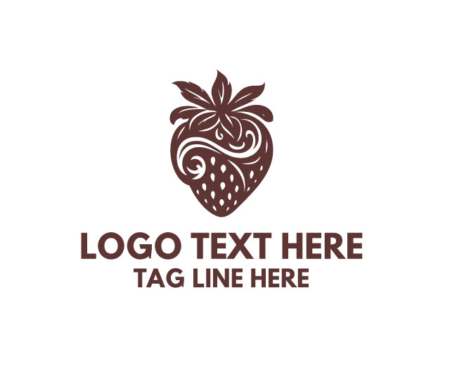 Strawberry Leaf Logo