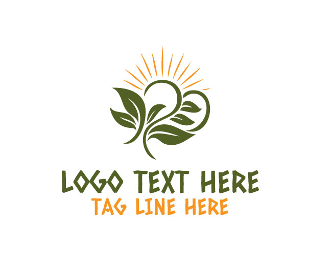 Leaf Sun Eco Energy Logo