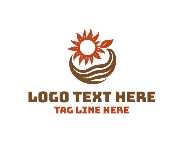Nature Leaf Sun Sustainability Logo