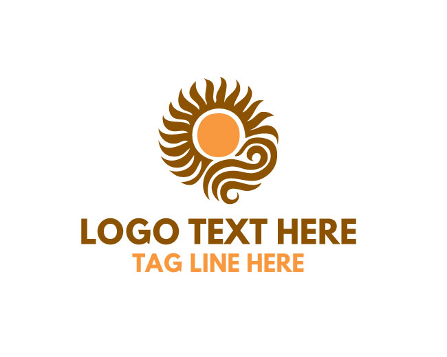 Nature Leaf Sun Earth Care Logo