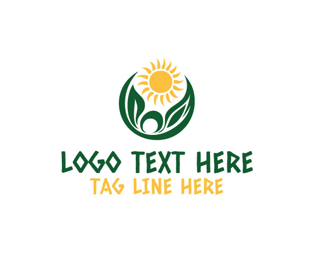 Nature Leaf Sun Pure Green Logo