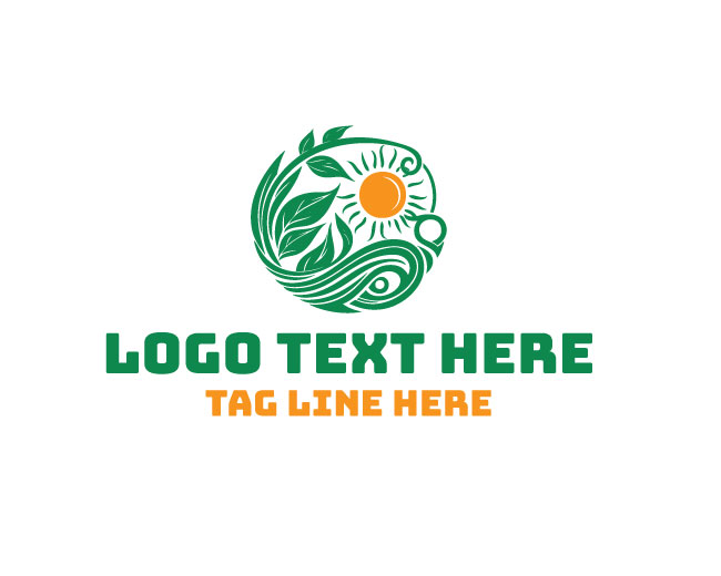 Nature Leaf Sun Eco Spirit Logo