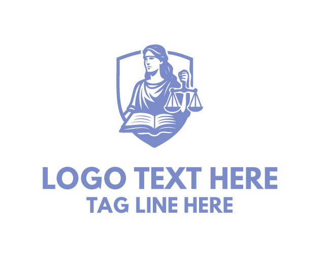 Lady Justice Silhouette Logo
