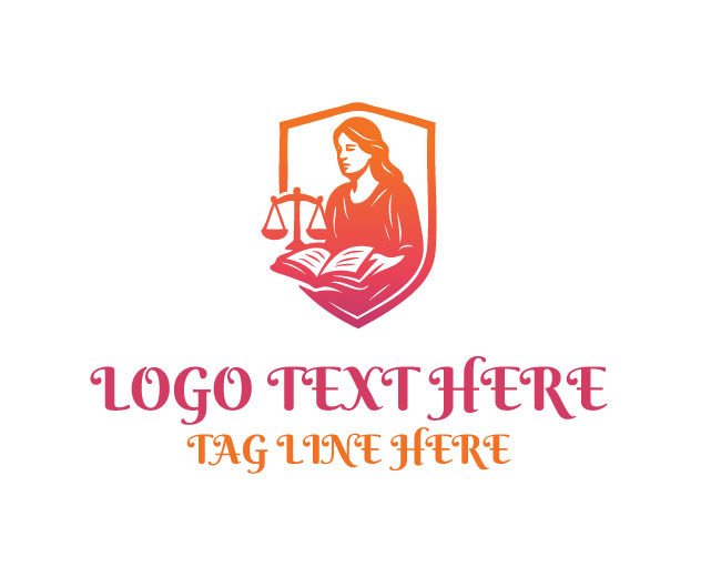 Lady Justice Shield Logo