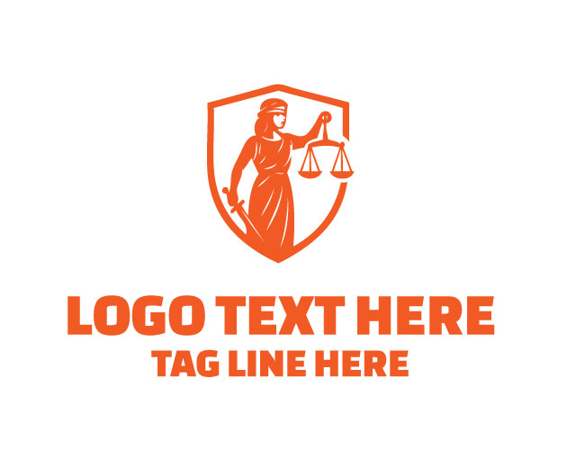 Lady Justice Shield Logo