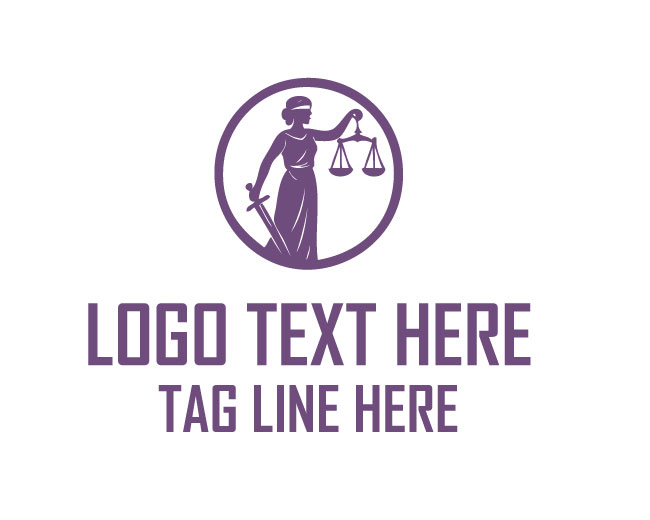 Lady Justice Blindfold Logo