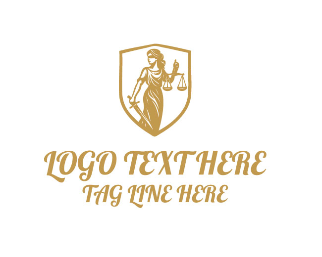 Lady Justice Classic Shield Logo