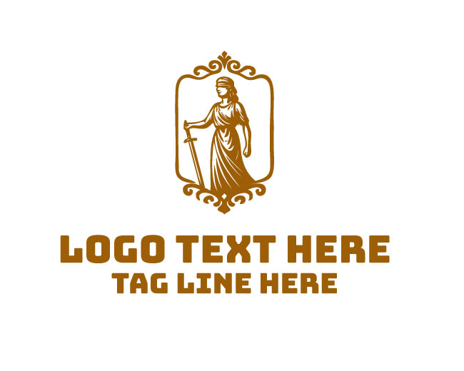 Lady Justice Gold Logo