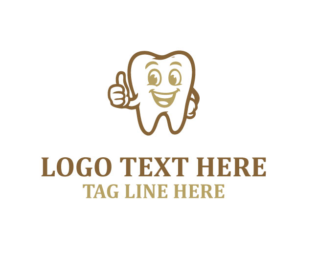 Mascot Dental Tooth Logo