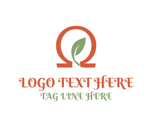 Omega Leaf Nature Logo