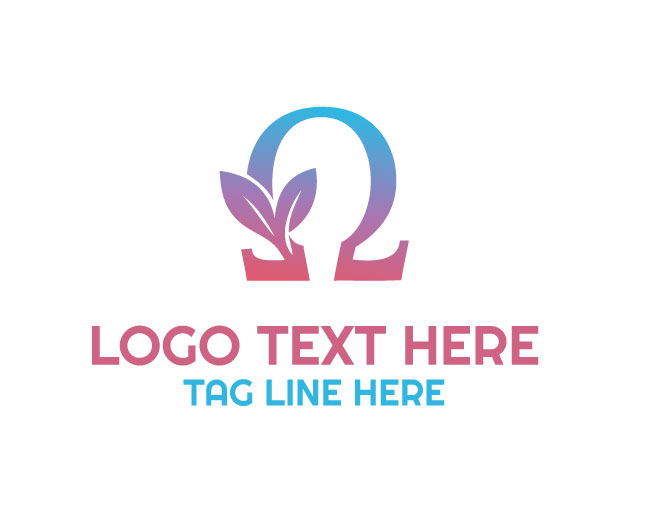 Omega Leaf Botanical Logo