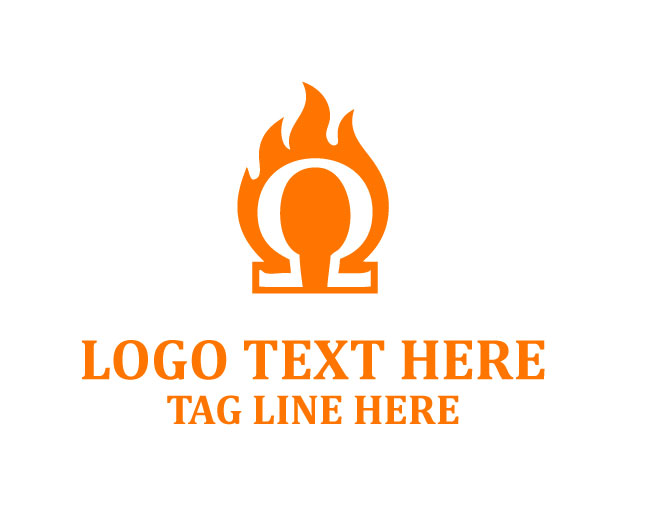 Omega Fire Flame Logo