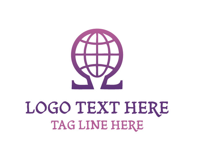  Omega Globe Global Network Logo