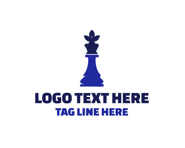 Elegant Chess Bloom Logo