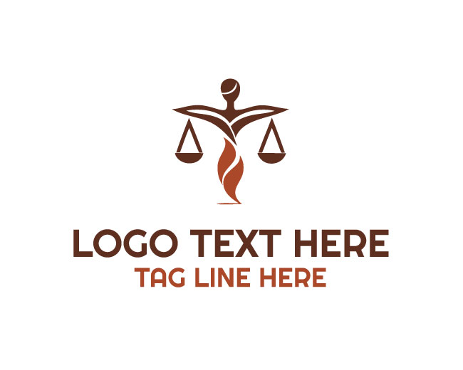 Lady Justice Balance Scale Logo