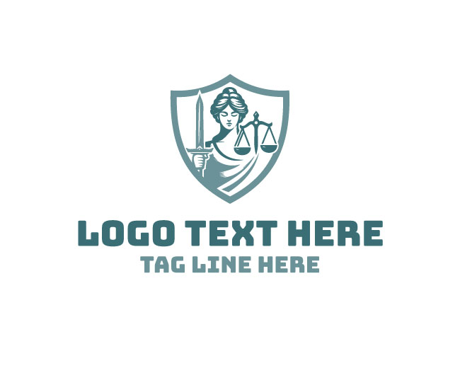 Lady Justice Icon Logo