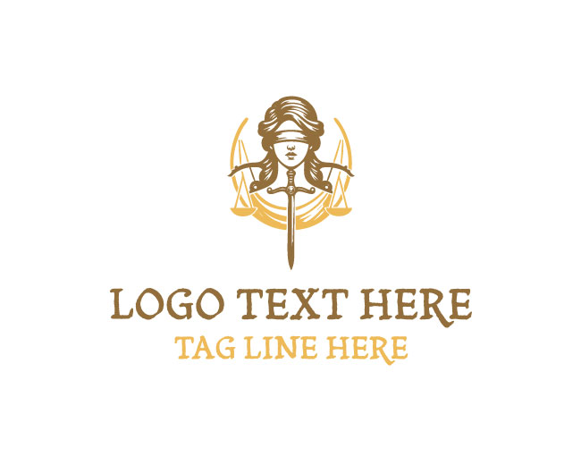 Lady Justice Modern Law Logo