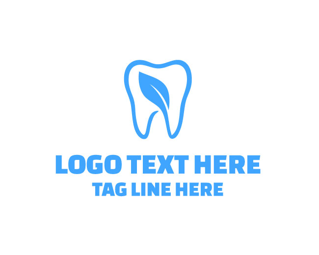 Leaf Dental Nature Smile Logo