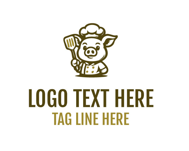  Tasty Chef Pig Logo