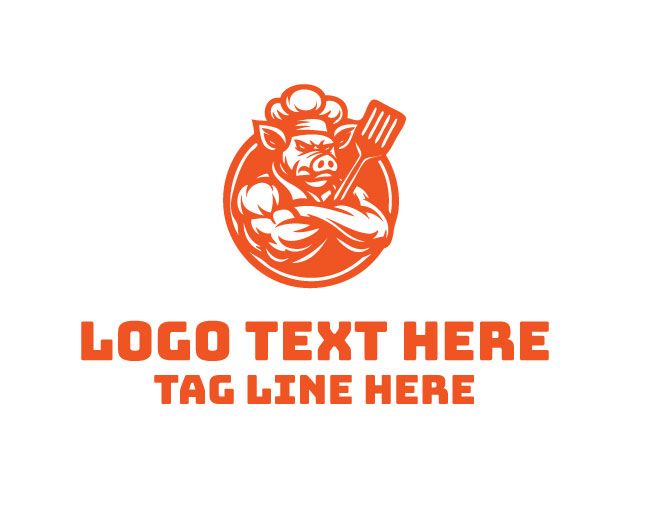  Happy Pig Chef Logo