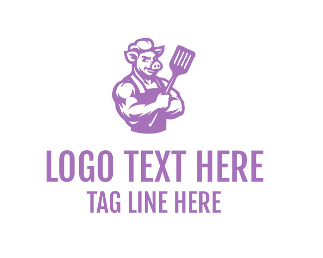 Strong Pig Chef Logo