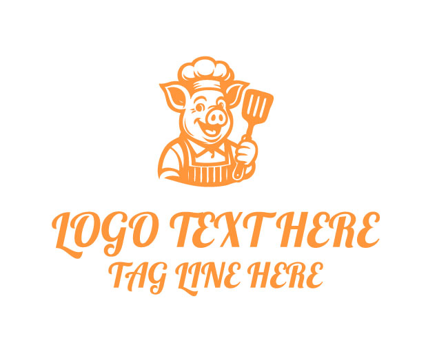 Joyful Chef Pig Logo