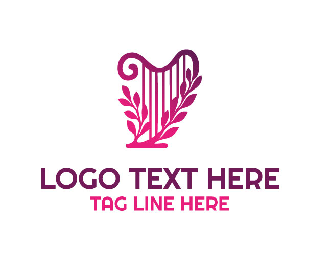 Floral Melody Harp Logo