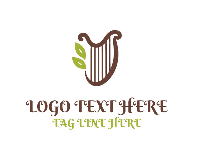 Harmony Leaf Harp Logo