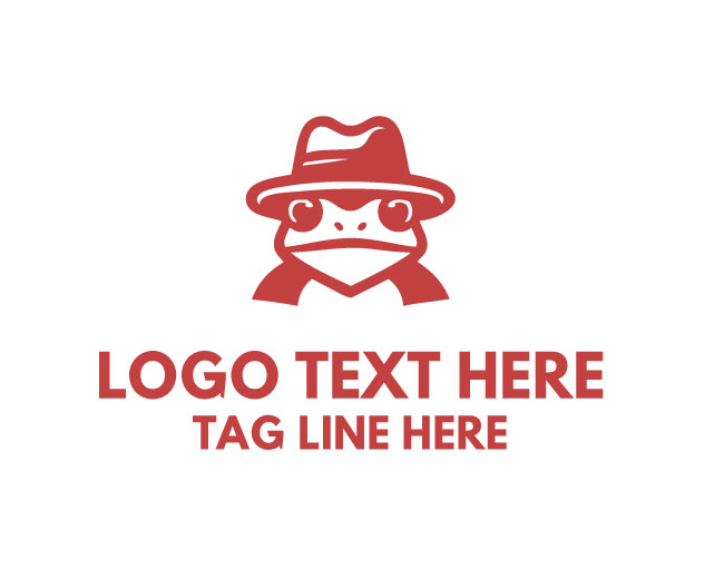 Cheerful Fantasy Frog Logo