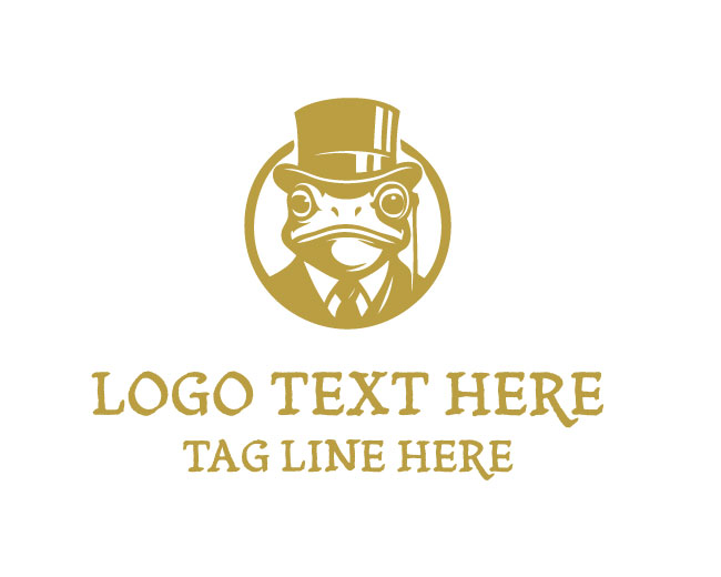Whimsical Magical Frog Logo