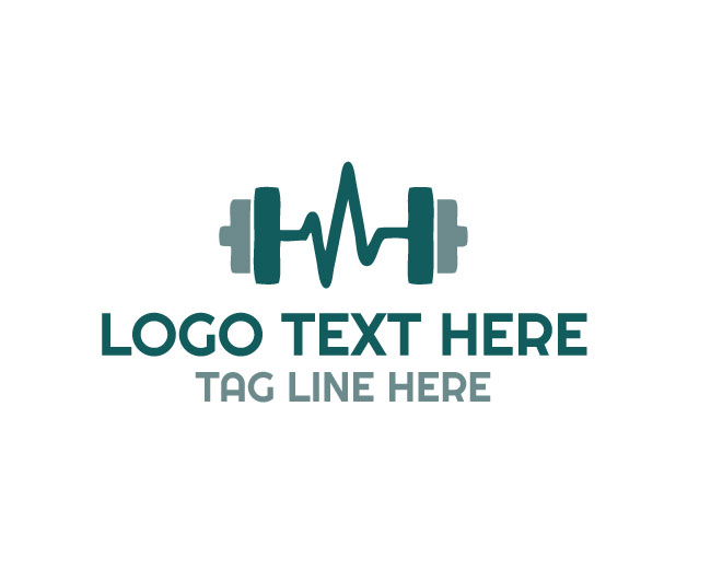 Heart Beat Fitness Gym Logo