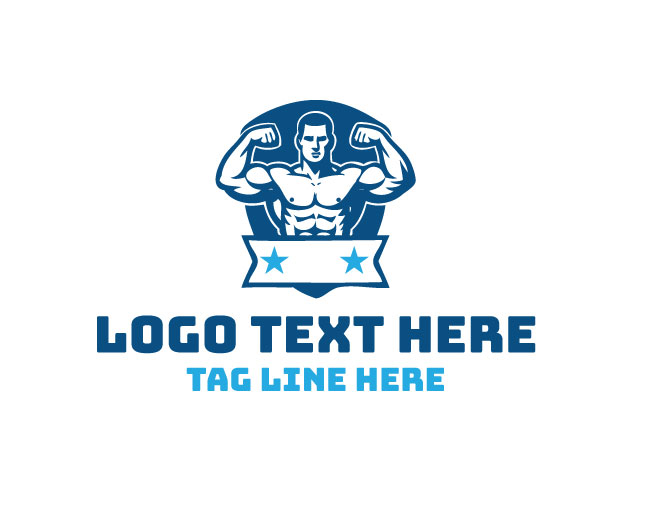 Bodybuilding Gym Logo