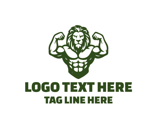 Gym Strong Lion Logo