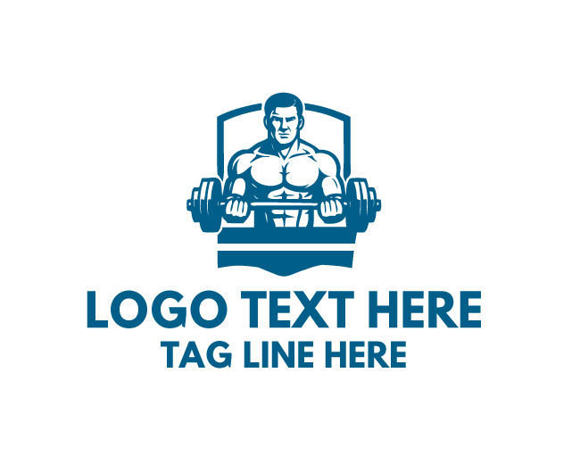 Gym Fitness Dumbbell Logo