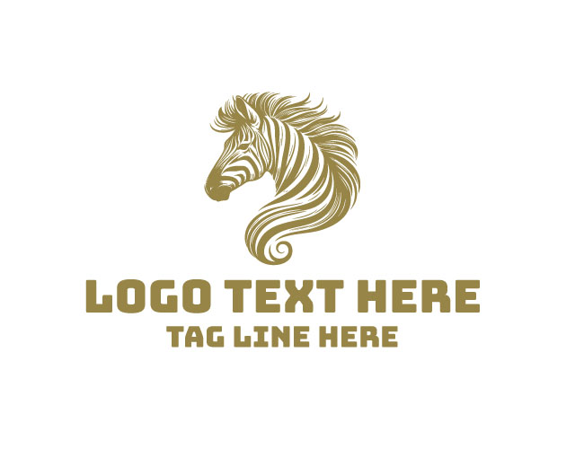 Zebra Silhouette Logo